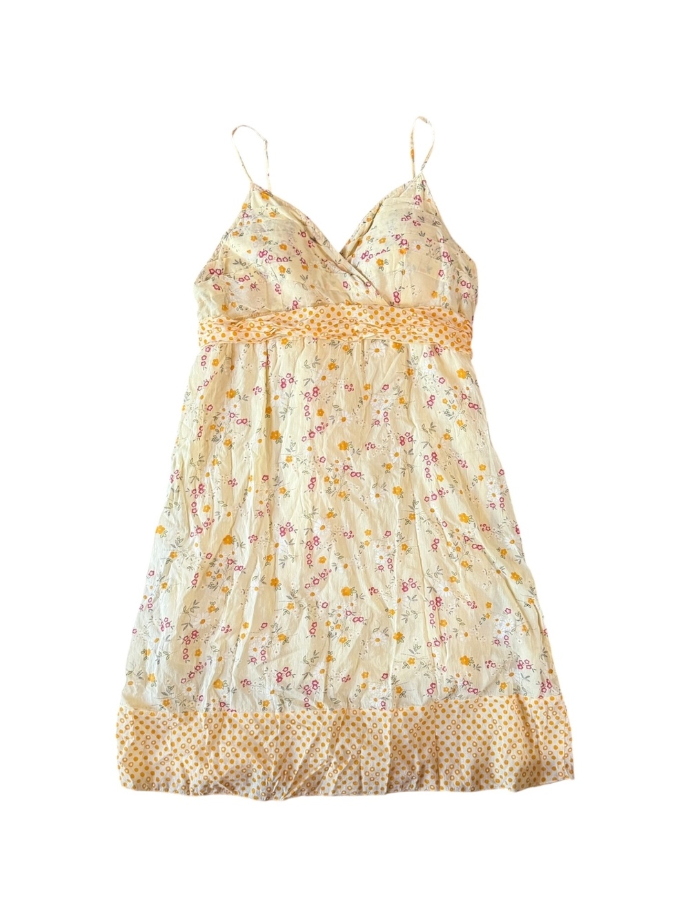 Magazine Yellow Floral Y2K Spring Dress